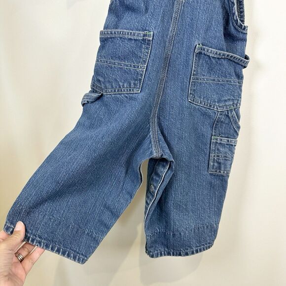 Oshkosh Bgosh Denim Overalls Vestbak Size 18 Months Jean Farm Carpenter Cotton - Picture 8 of 14